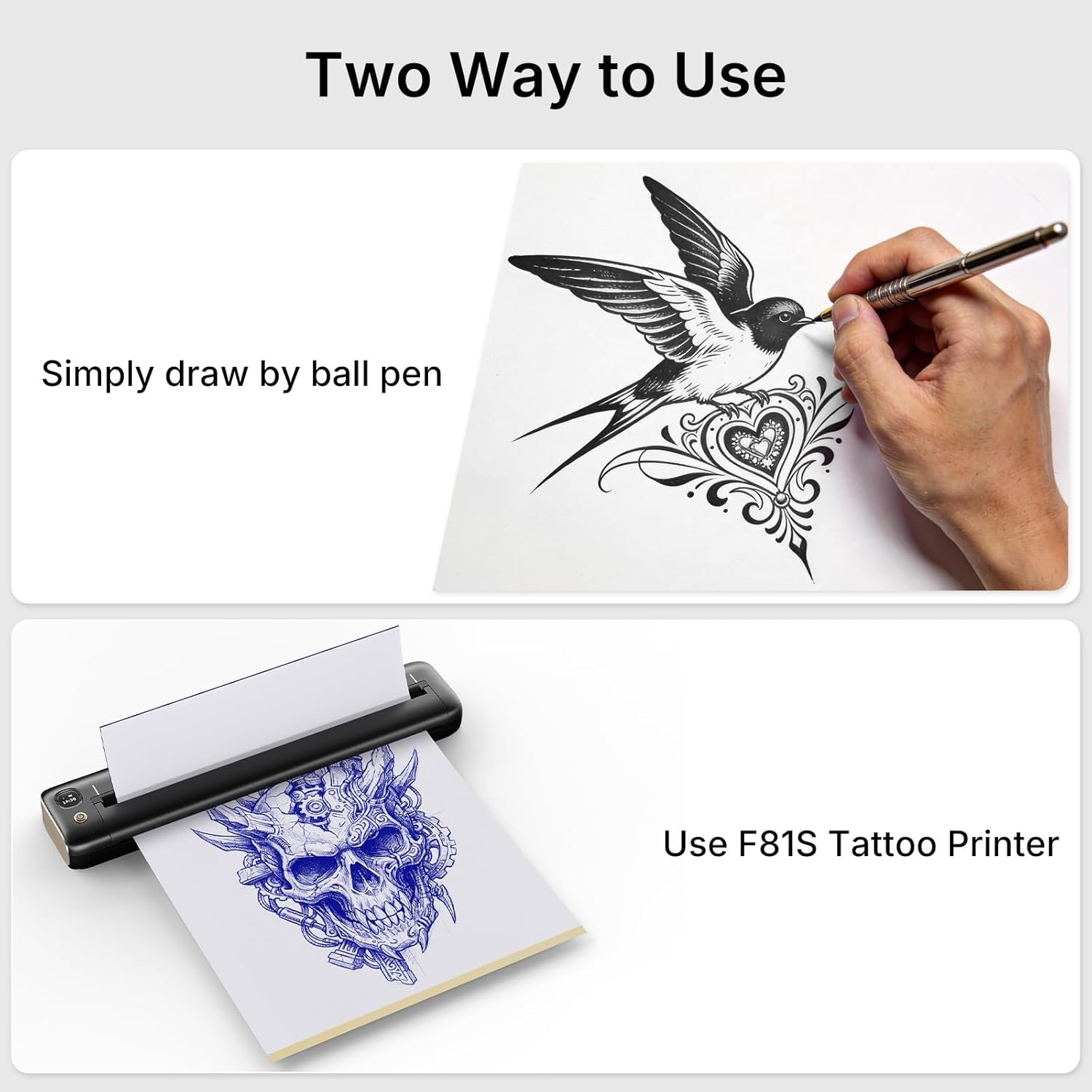 image:imageRONGTA Tattoo Transfer Paper A4 Size Thermal Stencil Paper for Tattoo Transfer Printer Stencil Paper for Tattooing 825x1175 Inch Pack of 100825x1175 Inch Pack of 100