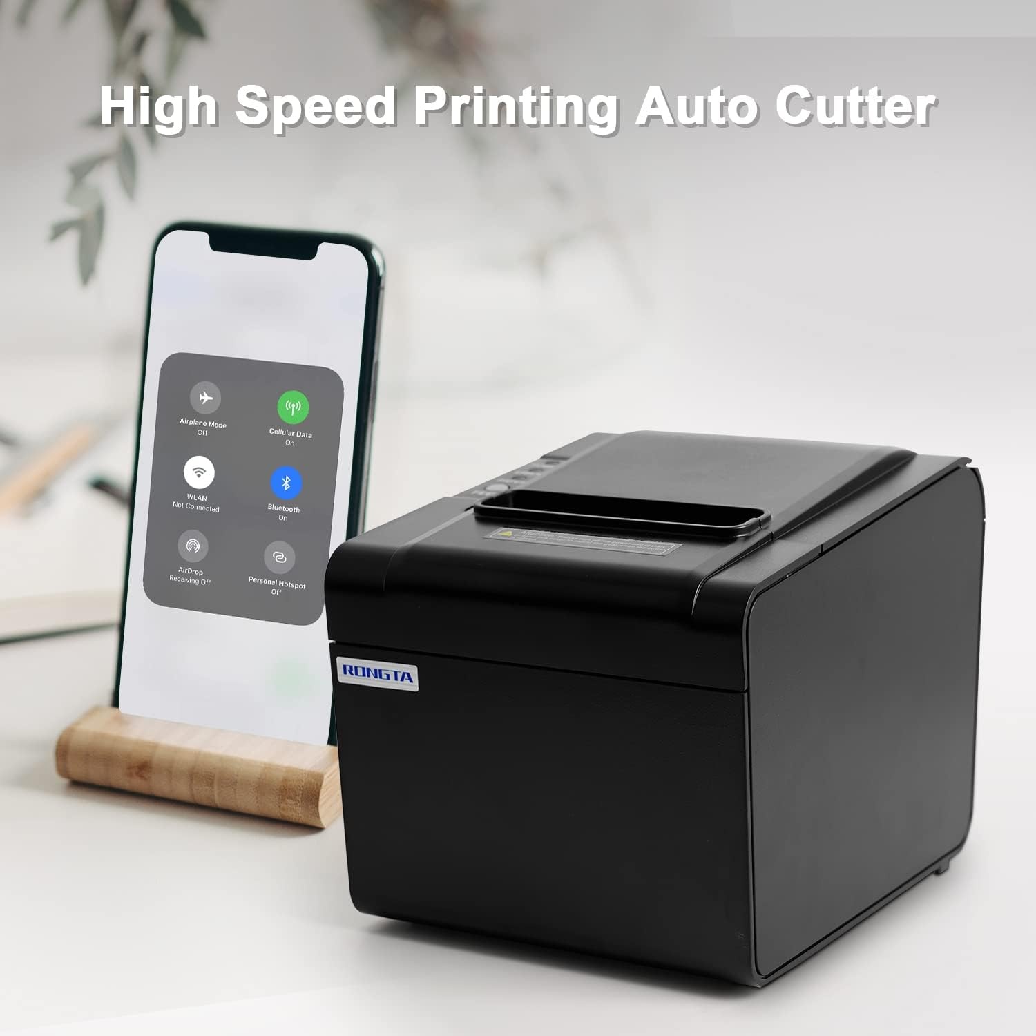 image:imageRongta POS Printer Bluetooth 80mm USB Thermal Receipt Printer Restaurant Kitchen Printer with Auto Cutter Support Cash DrawerUSB Interface for WindowsMacDo Not Work with DoordashUberests
