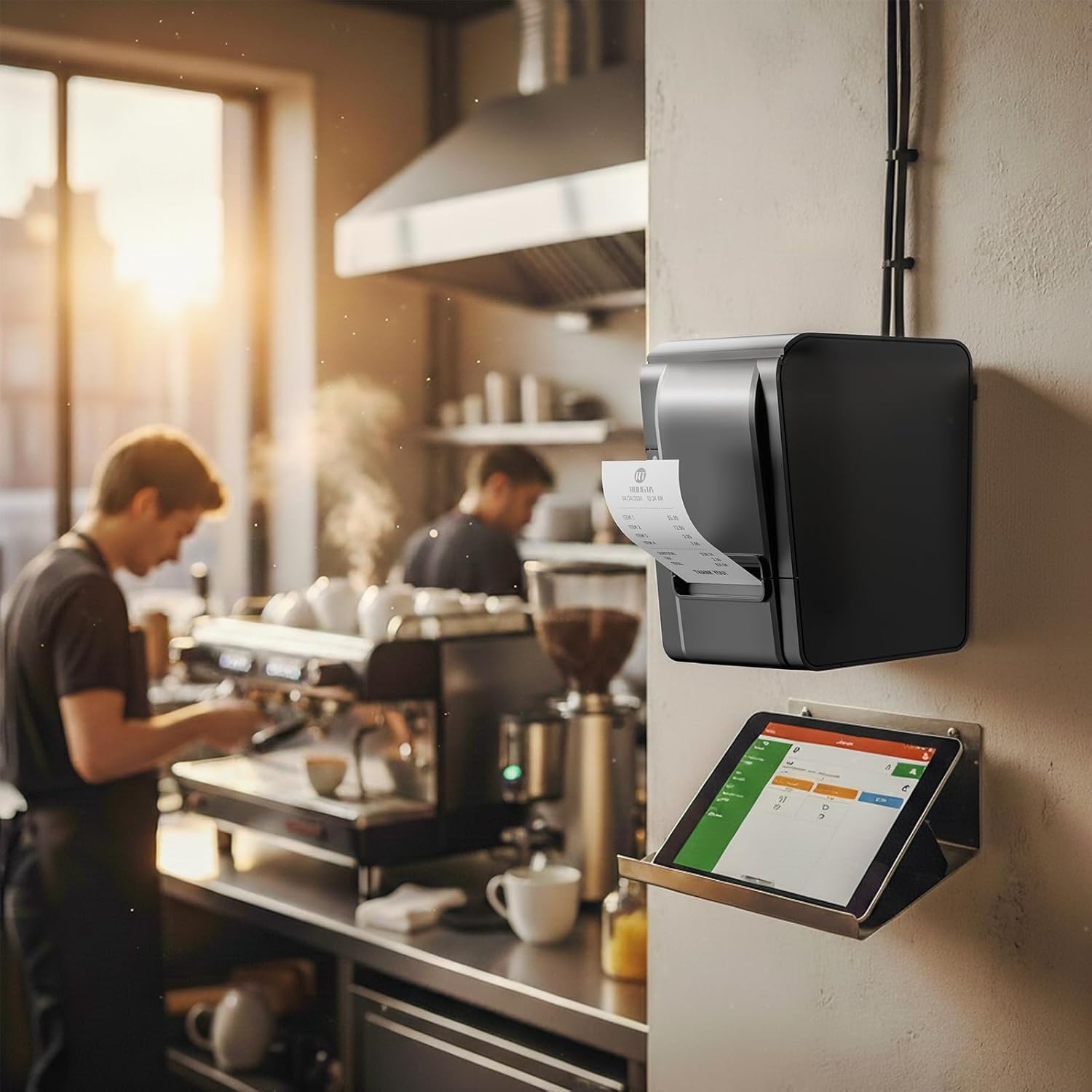 image:imageRongta POS Receipt Printer 80mm Thermal Printer ESCPOS Restaurant Kitchen Printer with Auto Cutter Support Cash DrawerUSB Serial Ethernet Receipts Printer for Small BusinessNot for Square