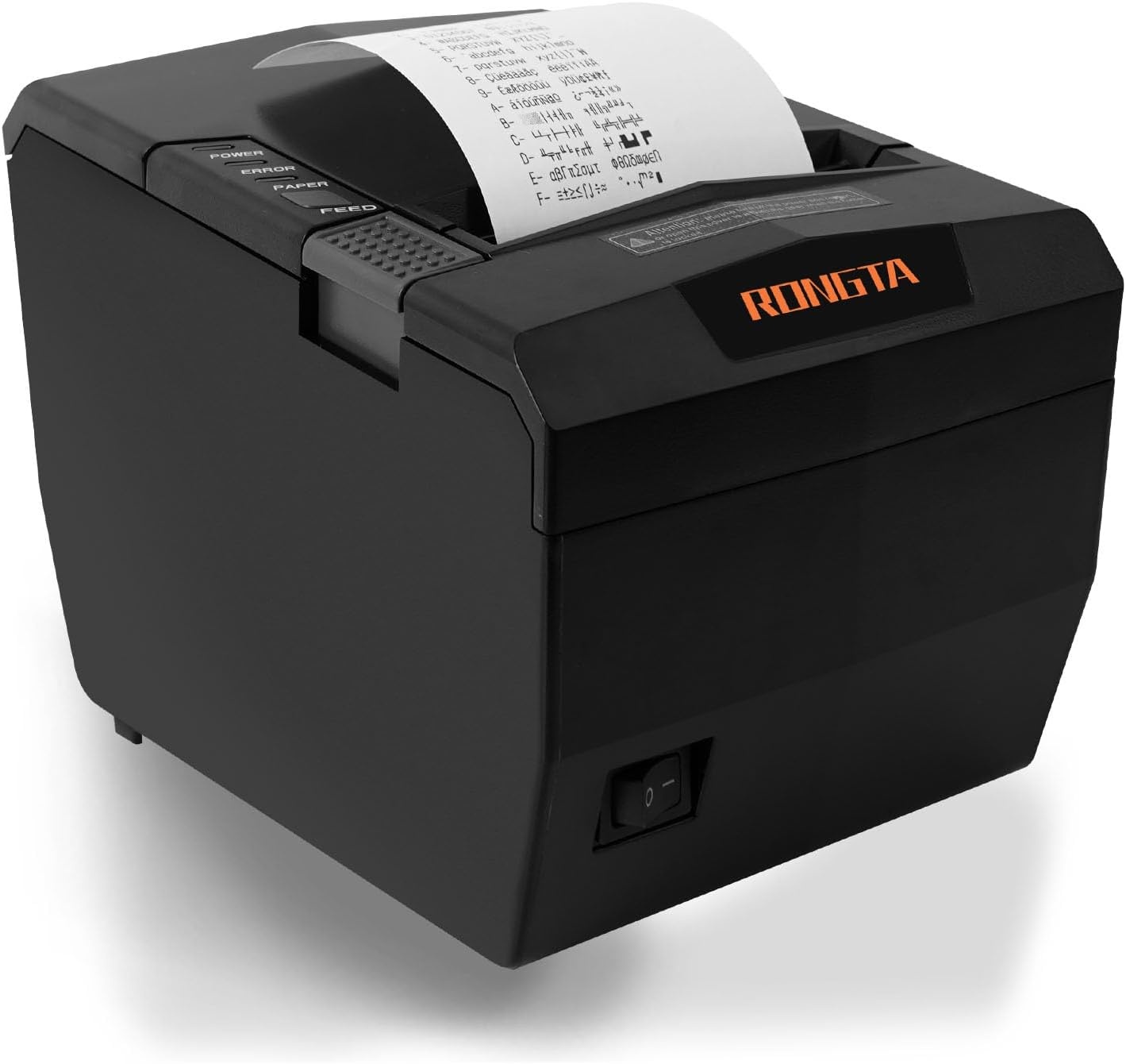 image:imageRongta POS Receipt Printer 80mm Thermal Printer with USBSerialEthernet and Auto Cutter for Kitchen and Retail Use Cash Drawer Support for WindowsMacLinux RP327