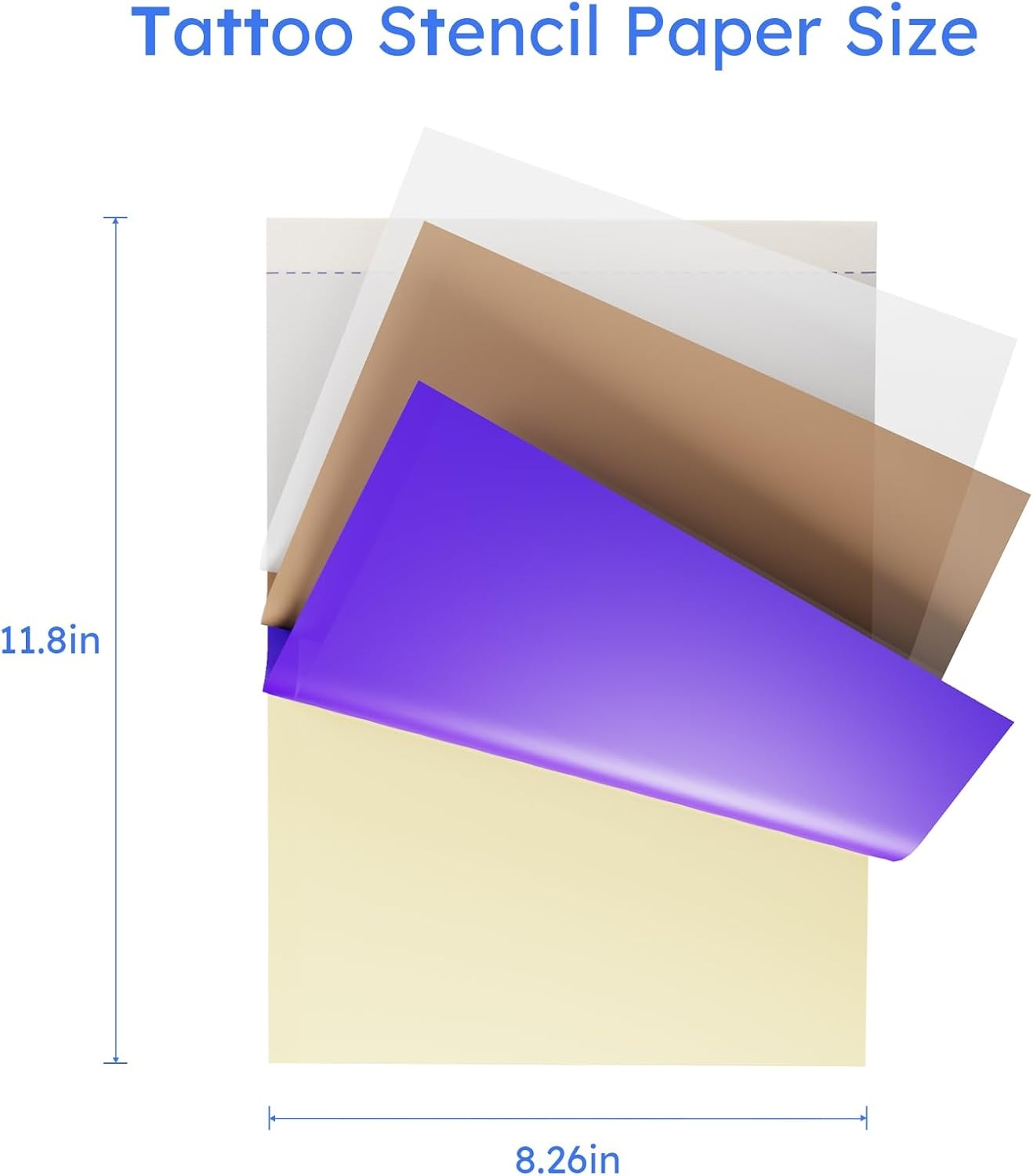 image:imageRongta Tattoo Transfer Paper 4 Layers 85 x 11 A4 Size Thermal Stencil Paper for Tattoo Transfer Kit Compatible with F81S Printer35 sheets