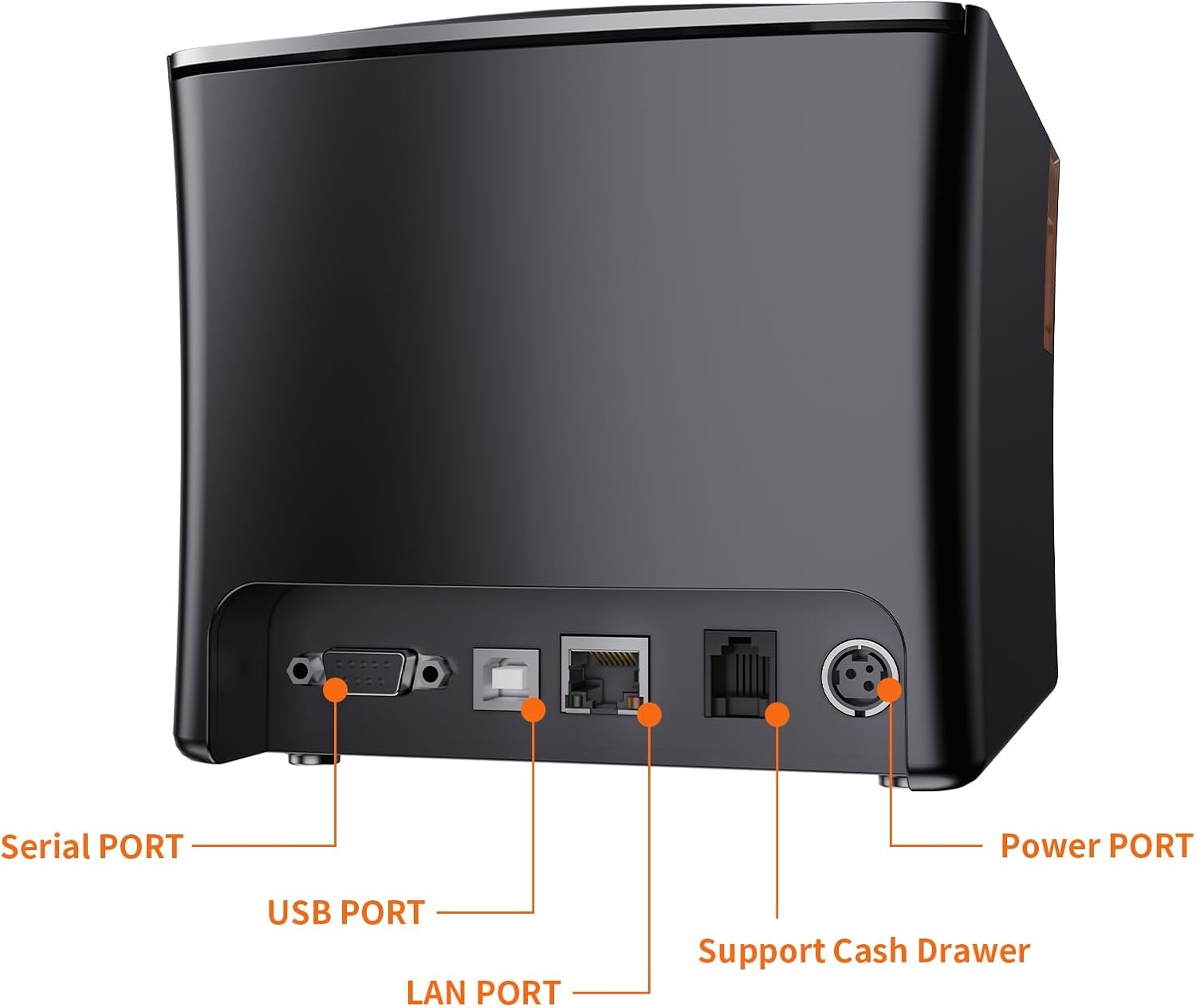 image:imageRongta Thermal Receipt Printer 80mm HighSpeed POS Printer with Auto Cutter 250mms Ideal for Kitchen amp Small Business Compatible with Windows Linux MacOS