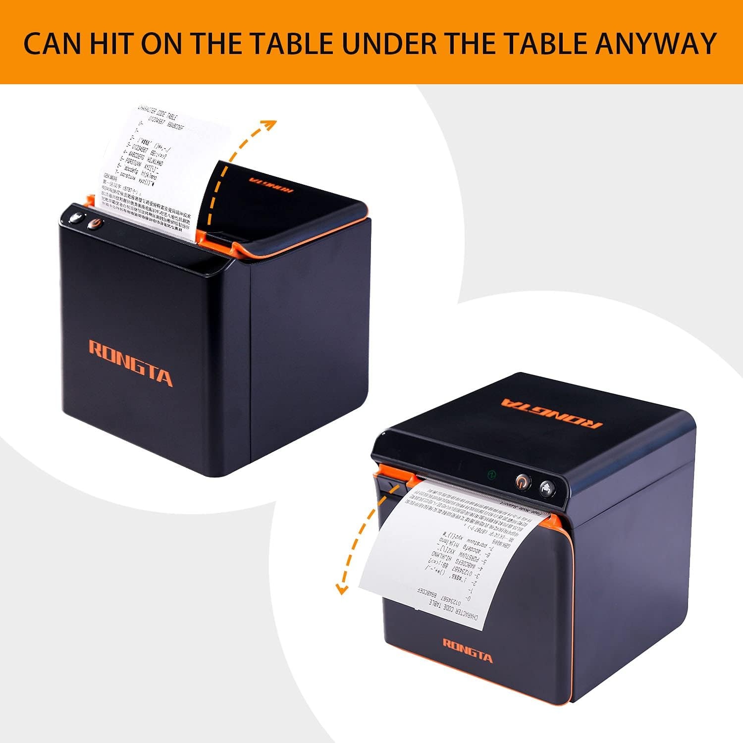image:imageRongta Thermal Receipt Printer Pos Printer 80mm Restaurant Kitchen Printer with Auto CutterSound AlarmSupport Cash Drawer ESCPOSUSBEthernet Interface for WindowsMacLinuxACE H1
