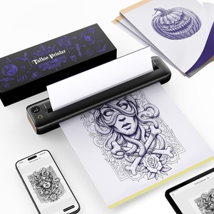 image:imageRongta Tattoo Stencil Printer F81S Wireless Thermal Tattoo Printer with 5pcs Transfer Paper Compatible with PhoneTabletPC Tattoo Supplies for Tattoo Artists BlackBlack