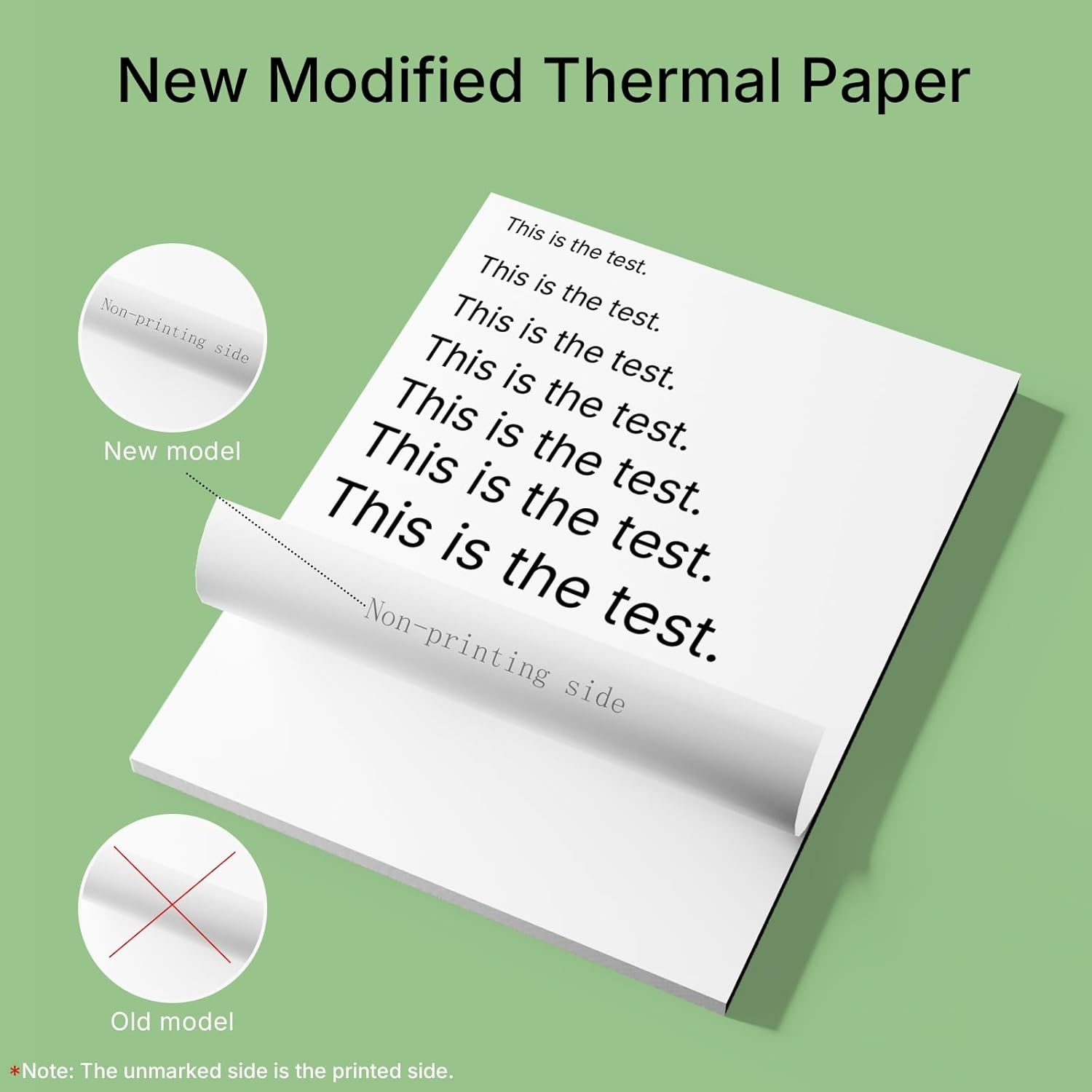 image:imageRongta Thermal Printer Paper 85 x 11 Inch Advanced QuickDry US Letter Size Thermal Paper Compatible with Letter Portable Printer Printing Paper for F81 F82 PN81 White 200 Sheets200 Sheets