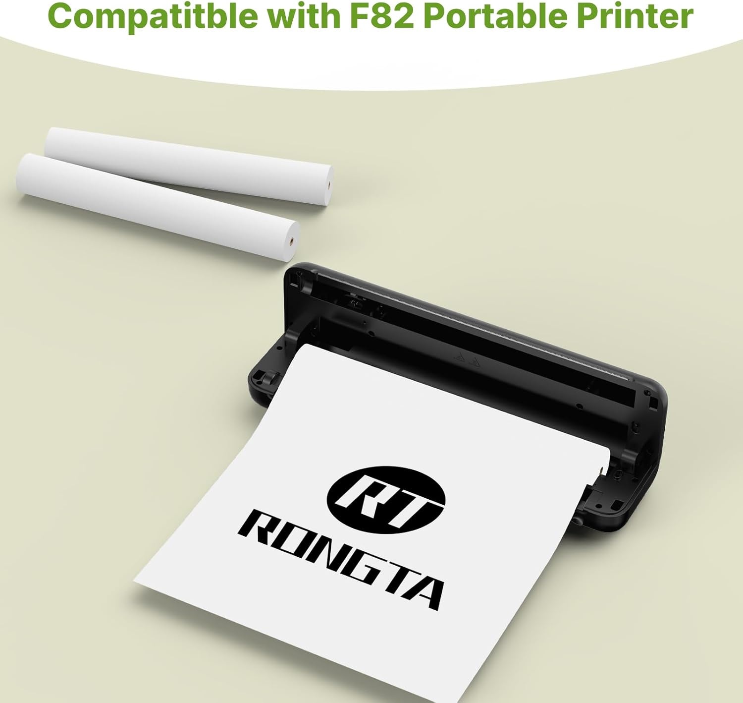 image:imageRongta Thermal Printer Paper 85 x 11 Inch Advanced QuickDry US Letter Size Thermal Paper Compatible with Letter Portable Printer Printing Paper for F81 F82 PN81 White 200 Sheets3 Rolls