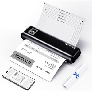 image:imageRongta Portable Printer Wireless for Travel F82 Inkless Bluetooth Thermal Printers Compatible with iOS Android Laptop Support 85x11 US LetterampA4 for Office Home Car Whiteblack