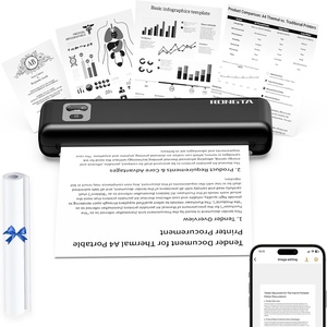 image:imageRongta Portable Printers Wireless for TravelThermal Inkless Printer for SchoolOfficeHome Use Support 85x11 US LetterampA4 Thermal Paper Compatible with AndroidiOS amp Laptop Black