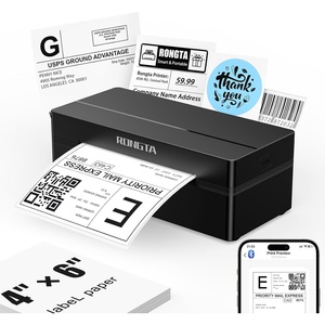 image:imageRongta Shipping Thermal Label Printer Bluetooth 4x6 Sticker Label Maker Wireless Shipping Label Printer for Package Small Business Compatible with Windows macOS Android iOS WhiteBlack