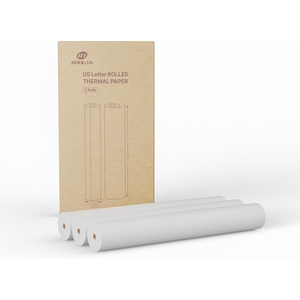 image:imageRongta Thermal Printer Paper 85x11 US Letter Size Thermal Paper Roll and Single Sheet Advanced Clear Printing Compatible with Other Thermal Printers 3 rolls