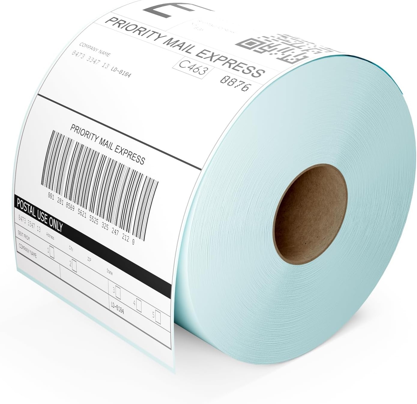 image:imageRONGTA 4x6 Thermal Labels Fanfold Shipping Label Compatible with Thermal PrintersClear PrintingPermanent Adhesive500 Sheets per Stack White 4x6 1 Stacks 500 LabelsWhite