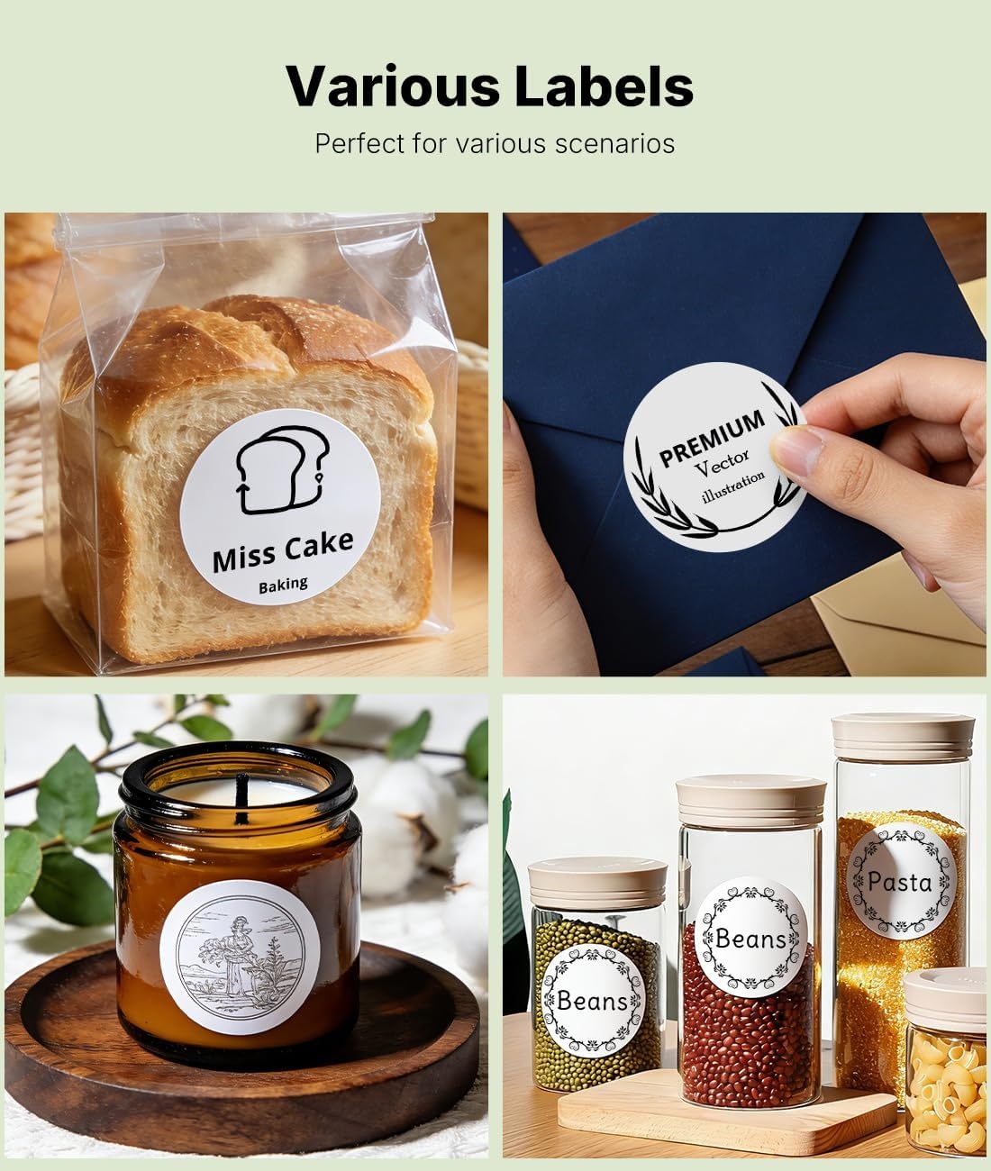 image:imageRongta 3Proof Direct Thermal Shipping Labels4x6 Permanent Adhesive Clear Printing Commercial Grade 1000pcs 2x1 inch Thermal LabelsXB3L3XB3L2