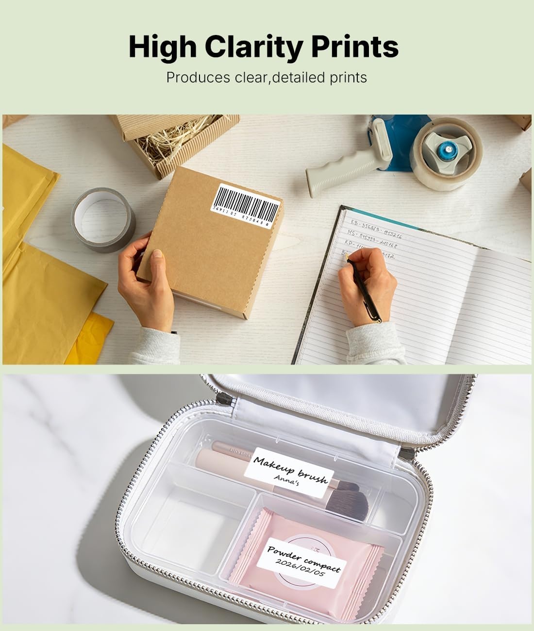 image:imageRongta 3Proof Direct Thermal Shipping Labels4x6 Permanent Adhesive Clear Printing Commercial Grade 1000pcs 2x1 inch Thermal LabelsXB3L3XB3L3