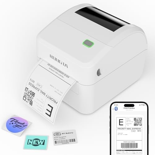 image:imageRongta RP415 Thermal Label Printer with 2 x 2 Thermal Labels