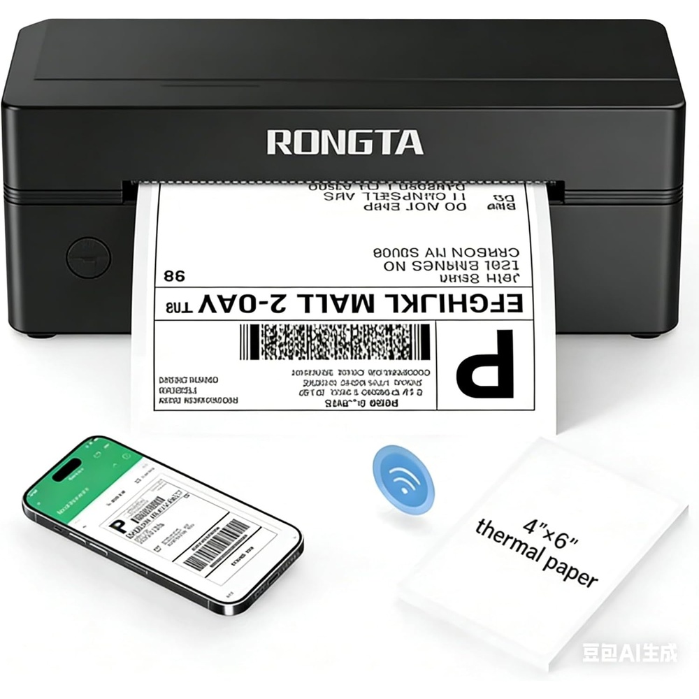image:imageRongta RP425 Thermal Shipping Printer Included Shipping Labels