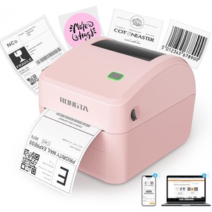image:imageRongta 4x6 Bluetooth Shipping Label Printer  Thermal Label Printer for Shipping Packages Small Business Home Office Compatible with Amazon Tiktok Etsy USPS Commercial Grade Pink