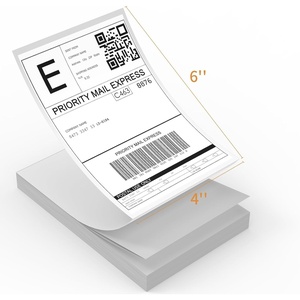 image:imageRongta Fanfold 4x6 Direct Thermal Labels Perforated Shipping Label Printer Paper for Lable Printers Clear Printing and Strong Adhesive White 4x6 1 Stacks  100 LabelsWhite 4x6