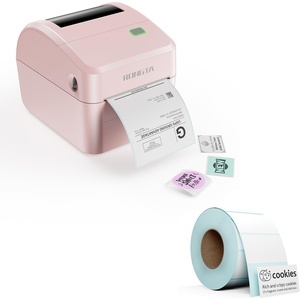 image:imageRongta RP415 Pink Label Printer1000 Pcs 2  1in Adhesive Labels