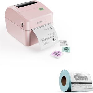 image:imageRongta RP415 Pink Label Printer220 Pcs Adhesive Labels