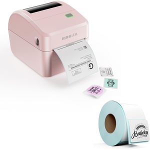 image:imageRongta RP415 Pink Label Printer750 Pcs 2  2 Square Labels