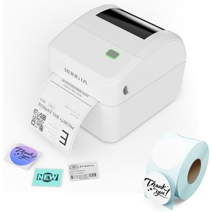 image:imageRongta RP415 Thermal Label Printer with Round 2 Thermal Labels