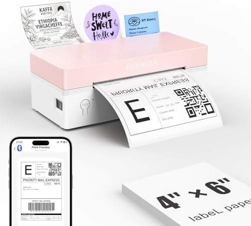 image:imageRongta RP425 Pink Label Printer750 PCS LabelsPink Label Holder