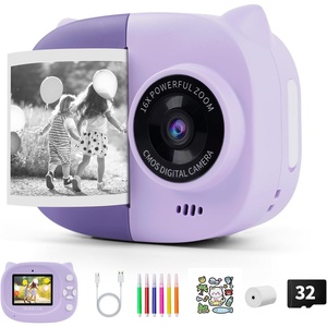 image:imagePortable Instant Camera for Kids Print Photos Travel Digital 1080P Video Camera for Toddlers 3 4 5 6 7 8 Year Old Girls Holiday Christmas Birthday Gifts Purple